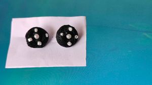 Black Beaded Earrings