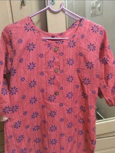 Pink &amp; Blue Pattern Kurti 🩷💙