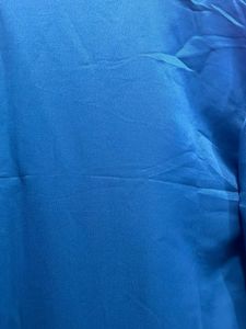 Teal Blue Satin Shirt