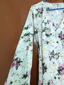 Floral Wrap Dress