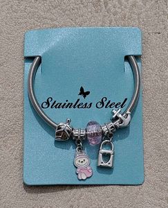 Stainless Steel Charm Bracelet