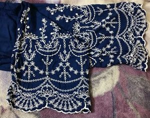 Chikankari Navy Blue Palazzos