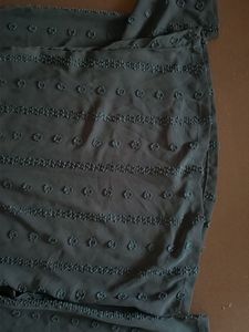 Green Floral Long Sleeve Top