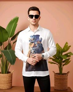 Tiger Print Long Sleeve Shirt