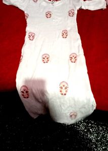 Off White Kurti For Ladies