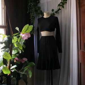 Marks And Spencer Chic Navy Blue Skirt