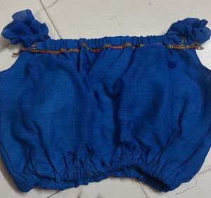 Polyester Self Stitched Designer Blouse