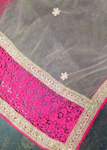 Net Pink Dupatta