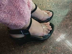 Black Butterfly Heels