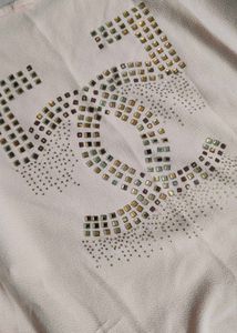 Peach Casual Top For Girls