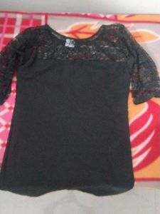 Elegant Black Lace Top