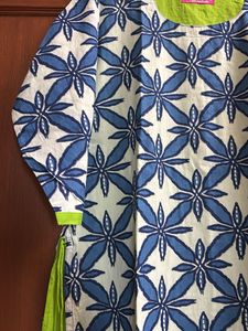 Floral Print Layered Kurta/Dress