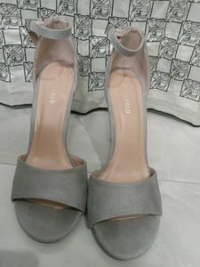 Grey Suede Stilletos
