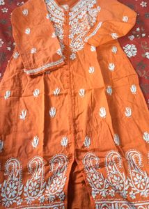 Pure Cotton Chikankari Kurti