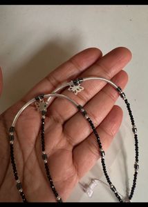 925 silver anklets with butterfly design
