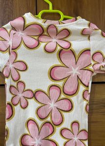 Floral Print cute crop top