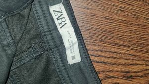 Zara Black Coated Jeans