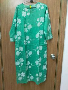 Green Floral Print Tunic