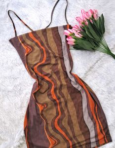 Urbanic Abstract Print Bodycon Dress