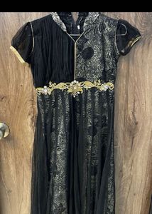 Elegant Black & Gold Party Dress