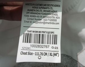 Never Used | Plain White t-shirt | New | Dmart |