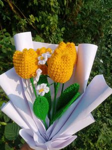 Crochet Tulip Bouquet 💐💐💐
