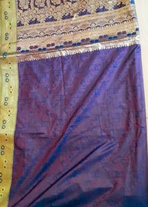 Blue Bangalore Silk Saree