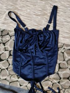 Blue Corset Top
