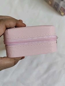 Pink Travel Jewelry Organizer