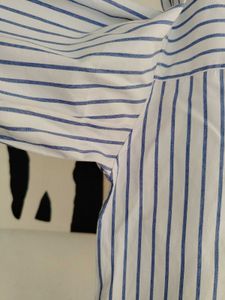 Zara Blue Striped Shirt