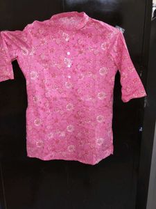 Floral Print Pink Top