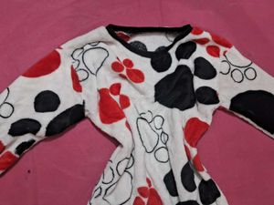 Paw Print Fuzzy Pullover