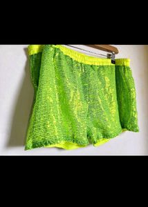 🎁Buy 2, Get 2 Free🎁  Sequin Neon Green Shorts