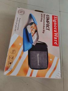 Signoraware Compact Steel Lunch Box Brand New