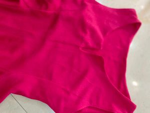 Magenta Skater Mini Dress