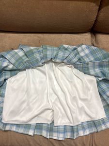 Pastel Plaid Pleated Mini Skirt