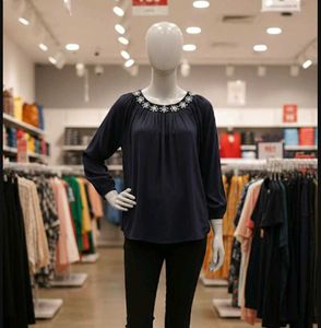 Stylish Navy Blue Top