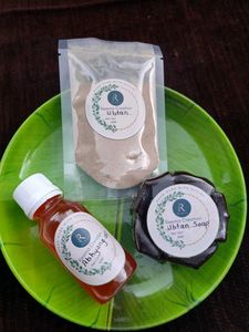 Homemade Skin Care Kit - Soap, Ubtan And Oil
