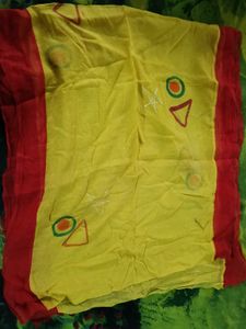 Colorful Printed kids Saree