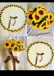 Crochet Rose Bouquet Blanket