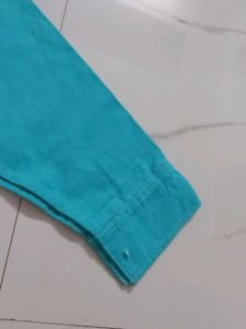 Cyan Denim Jacket