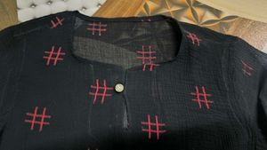 Black Printed Kurti