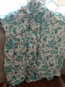 Light Green Short Kurtis With Pant