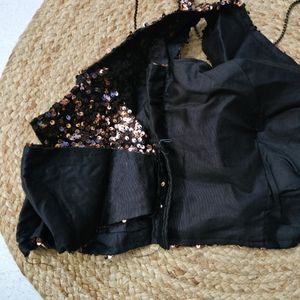 New Coffee Sequence Partywear Blouse