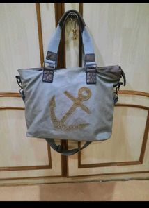 NundF Anchor Canvas Tote Bag