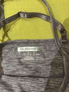 FOREVER 21 Grey Sports Bra