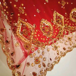 Heavy Embroidered Saari With Blouse