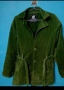 Green Long Blazer For Girls