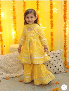 Adorable Yellow Kids Ethnic Set