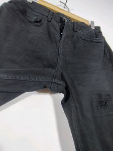 Zara Black Distressed Jeans (Men&#39;s)